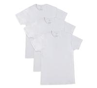 Fruit of The Loom Men's 3-Pack Breathable Crew T-Shirt, White Ice, Small