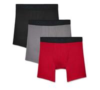 Fruit of the Loom Men's 3-Pack Breathable Lightweight Micromesh Boxer Brief, Micro-Mesh-Assorted, X-Large