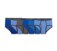 Fruit of the Loom Men's Fashion Brief Assorted (Pack of 6), Solids and Stripes, Large