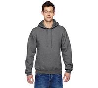 Fruit of The Loom Men's Hooded Sweatshirt,Charcoal Heather,Large