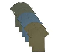 Fruit of The Loom Men's Pocket T-Shirt Multipack, 6 Pack-Assorted Earth Tones, Medium