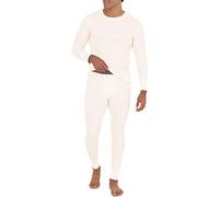 Fruit of The Loom Men's Recycled Waffle Thermal Underwear Set (Top And Bottom), Natural, 2X-Large