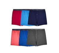 Fruit of the Loom Men's Tag Free Knit Boxer Shorts, Relaxed Fit, Moisture Wicking, Assorted Multipacks Pantaloncino, Big Man-Confezione da 6-Colori Assortiti, 3XL (Pacco da 6) Uomo