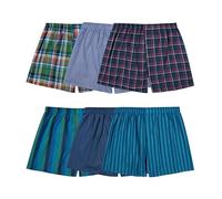 Fruit of The Loom Boxer da Uomo Senza Etichette, Lavorato a Maglia e Tessuto, Confezione da 6, Tessuto - Confezione da 6 - Colori Assortiti, M