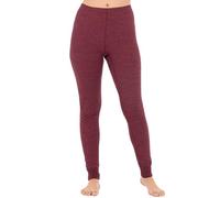 Fruit of the Loom Micro Waffle Thermal Bottom Pantal n per Pigiama, Merlot Melange, 3X Donna