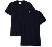Fruit of the Loom Model_Name, T-Shirt Uomo, Blu (Dark Navy), L