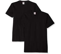Fruit of the Loom Model_Name, T-Shirt Uomo, Nero (Black), L