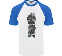 Fruit of the Loom Monkey Music Ghetto Blaster T-Shirt Baseball Uomo
