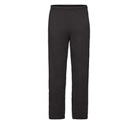 Fruit of the Loom Open Hem Lightweight Pantaloni Sportivi, Nero, S Uomo