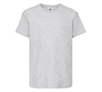 Fruit of the Loom Original T. Maglietta, Grigio (Heather Grey), 5-6 Anni (Taglia Produttore: 116 cm) Bambini e Ragazzi-Bambine e Ragazze