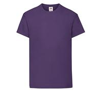 Fruit of the Loom Original T. Maglietta, Viola (Purple), 12-13 Anni (Taglia Produttore: 152 cm) Bambini e Ragazzi-Bambine e Ragazze