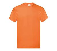Fruit of the Loom, Original T. - T-shirt da uomo, confezione da 5, Colore: arancione., L