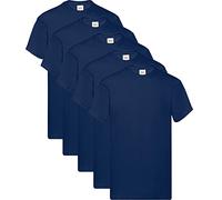 Fruit of the Loom, Original T. - T-shirt da uomo, confezione da 5, M