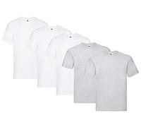 Fruit of the Loom, Original T. - T-shirt da uomo, confezione da 5, M