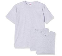 Fruit of the Loom Original T. T-Shirt, Grigio (Heather Grey 94), M (Pacco da 3) Uomo