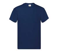 Fruit of the Loom Original T., T-Shirt Uomo, Blu (Navy 32), Small(Pacco da 5)