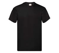 Fruit of the Loom Originale T. Maglietta, Nero, Medium Uomo