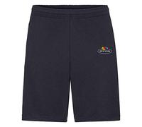Fruit of the Loom Pantaloncini da jogging con logo vintage, Deep Navy - Vintage logo piccolo, L