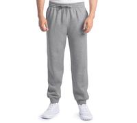 Fruit of The Loom Pantaloni da Allenamento Eversoft in Pile e Pantaloni da Jogging, Grigio mélange, L