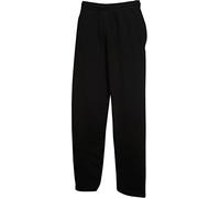 Fruit of the Loom, pantaloni da jogging senza polsini alla caviglia nero M