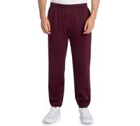 Fruit of the Loom Eversoft Fleece Sweatpants Pantaloni da Ginnastica, Fondo Elasticizzato-Maroon, 3XL Uomo