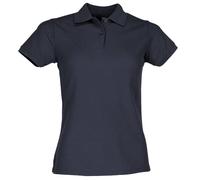 Fruit of the Loom - Polo da donna, 65% poliestere, 35% cotone Blu marine scuro S