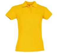 Fruit of the Loom, polo da donna a maniche corte, 65% poliestere/35% cotone sunflower X-Small