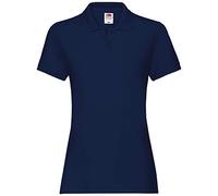 Fruit of the Loom - Polo da donna, manica corta, Donna Uomo, blu navy, XX-Large