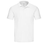 Fruit of the Loom Polo da uomo 65/35, confezione da 3, Bianco, XL