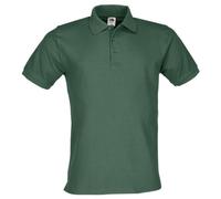 Fruit of the Loom, polo da uomo 65/35, verde, XL