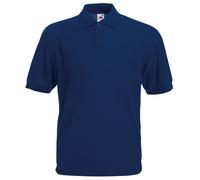 Fruit Of The Loom - Polo Manica Corta - Uomo (XXL) (Blu navy)