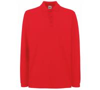 Fruit Of The Loom - Polo Manica Lunga Classica - Uomo/Ragazzo (BC1383)