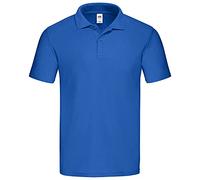 Fruit of the Loom Polo originale 63-505-0 - Polo da uomo in cotone, Blu reale, L