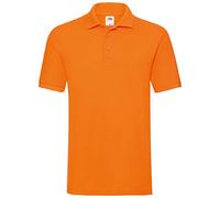 Fruit of the Loom - Polo Premium, misura: M, colore: arancione