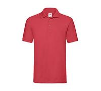 Fruit of the Loom Polo Premium S M L XL XXL 3XL anche set di colori S M L XL XXL 3XL anche set di colori, Colore: rosso, XXXL