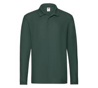 Fruit of the Loom Polo Shirt A Maniche Lunghe In Piquet Di Cotton S-3XL