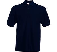 Fruit of the Loom - Polo, Uomo, Blu (Deep Navy), XL