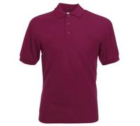 Fruit of the Loom - Polo, Uomo, Rosso (Burgund), XL
