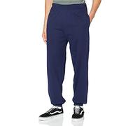 Fruit of the Loom Polsino Elasticizzato Classico Pantaloni Sportivi, Blu (Navy), XL Uomo