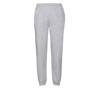 Fruit of the Loom - Premium 70/30- Pantaloni da Corsa - Uomo (S) (Grigio)