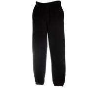 Fruit of the Loom - Premium 70/30- Pantaloni da Corsa - Uomo (S) (Nero)