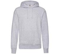 Fruit of the Loom Pull-Over Lightweight Felpa con Cappuccio, Grigio mlange, M Uomo