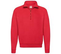 Fruit of The Loom Pullover in Pile con Zip A Quarto Pullover Uomo (Pacco da 1)