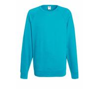 Fruit of the Loom Raglan Sweatshirt Felpa, Blu (Azure), 2XL Uomo