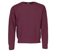 Fruit of the Loom Raglan Sweatshirt, Felpa Uomo, Rosso (Burgundy), Large