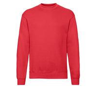 Fruit of the Loom Raglan Sweatshirt, Felpa Uomo, Rosso (Red), XX-Large