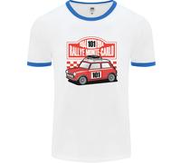 Fruit of the Loom Rallye Monte Carlo Mini Auto Uomo T-Shirt Ringer