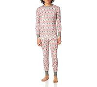 Fruit of the Loom Recycled Waffle Thermal Underwear Set (Top And Bottom) Abbigliamento Termico, Fair Isle White, L Uomo