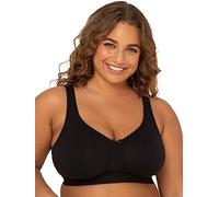 Fruit of the Loom - Reggiseno da donna plus size Fit For Me in cotone senza ferretto, disponibile in confezioni multiple!, Tonalità nera, 7F