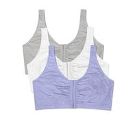Fruit of the Loom - Reggiseno Sportivo da Donna con Chiusura Frontale, Misto Cotone, Facile da Indossare e Supporto Integrato, 6